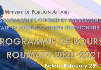 Appel à candidature Bourses en Roumanie Au titre de l’année universitaire 2020-2021