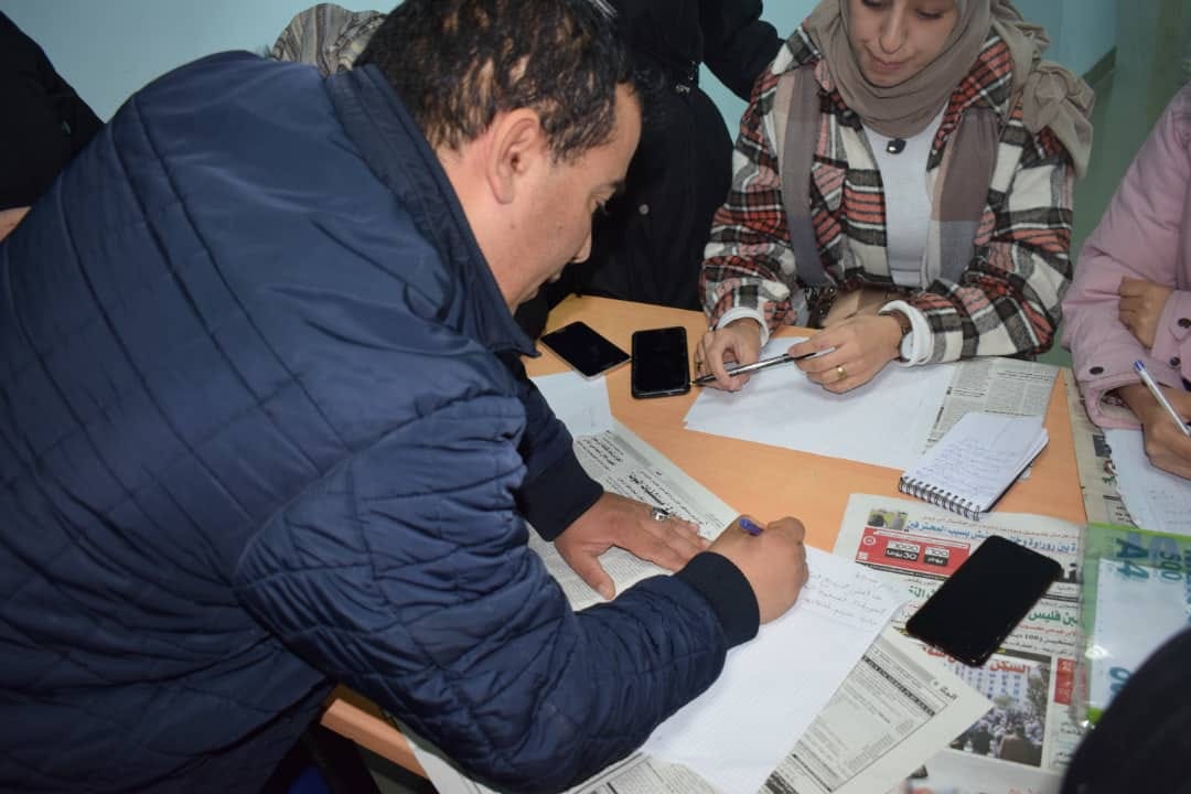 صورة الورشة التكوينية حول «الكتابة الإعلامية للإذاعة والتلفزيون»