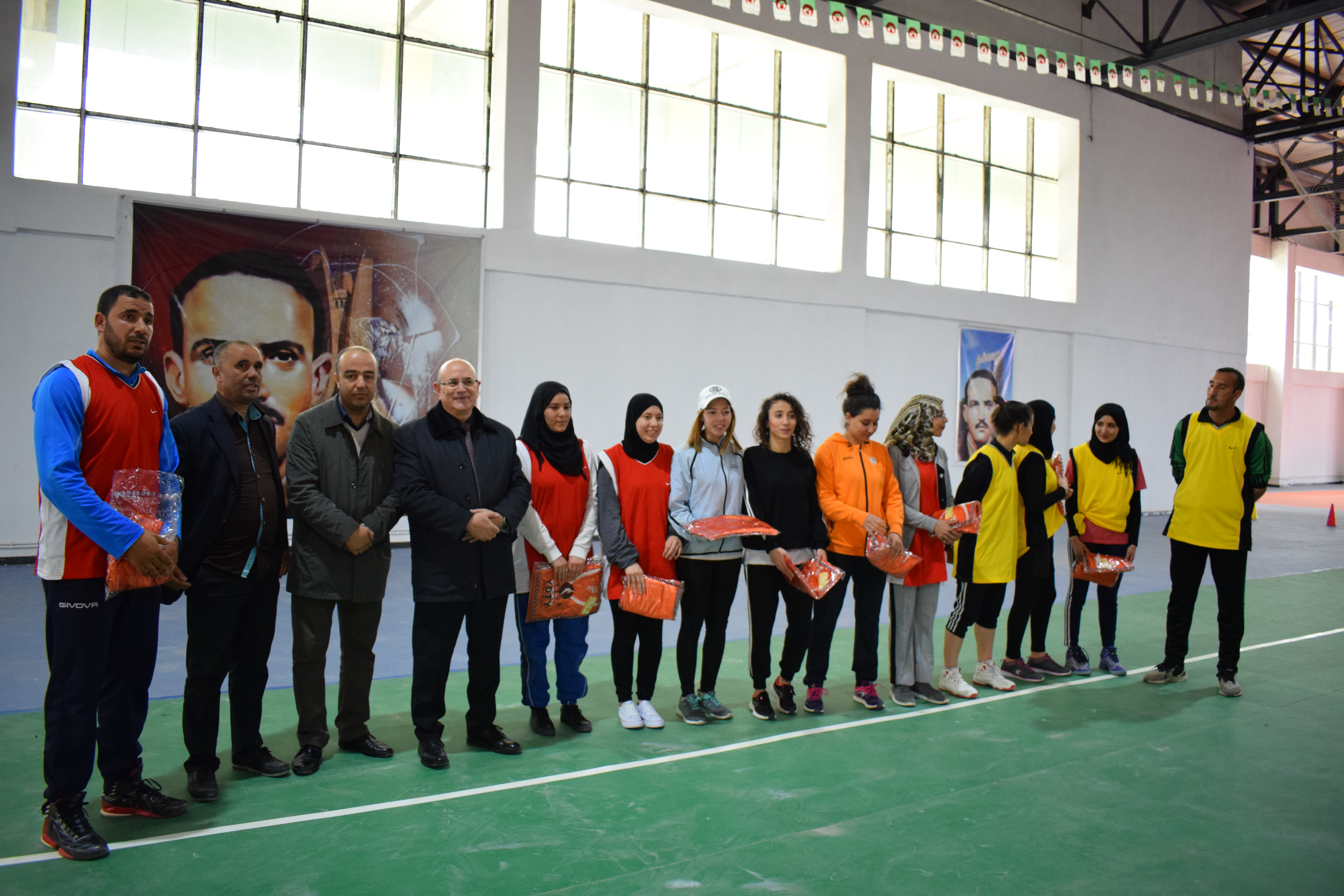 Photo of The University President honors the winners of the sports session