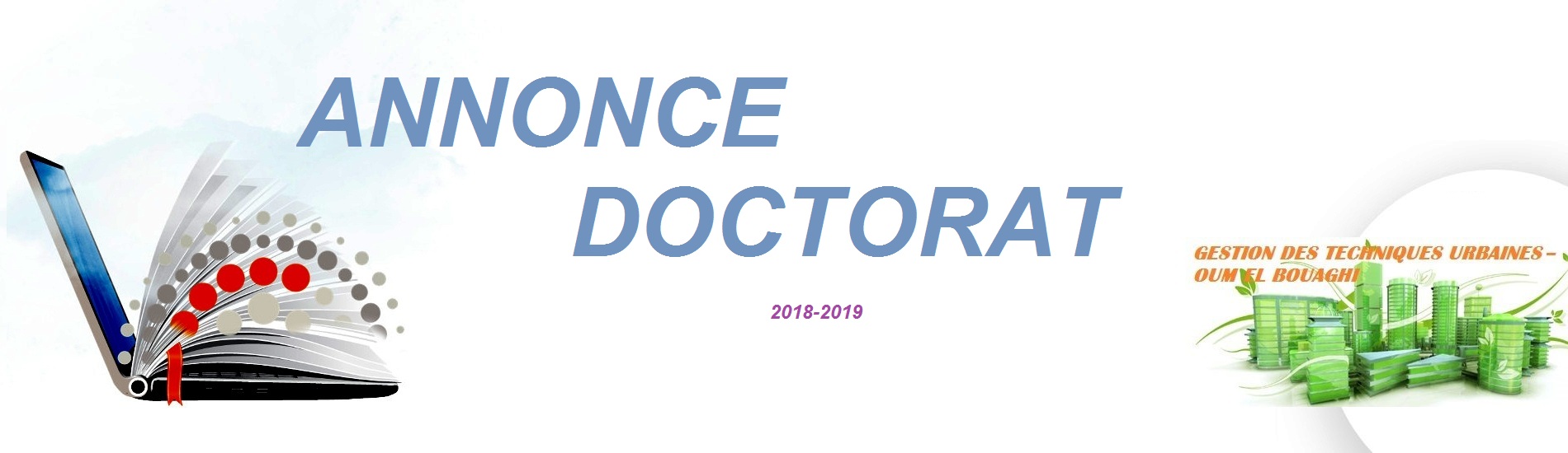 Photo de Annonce Doctorat 2018-2019