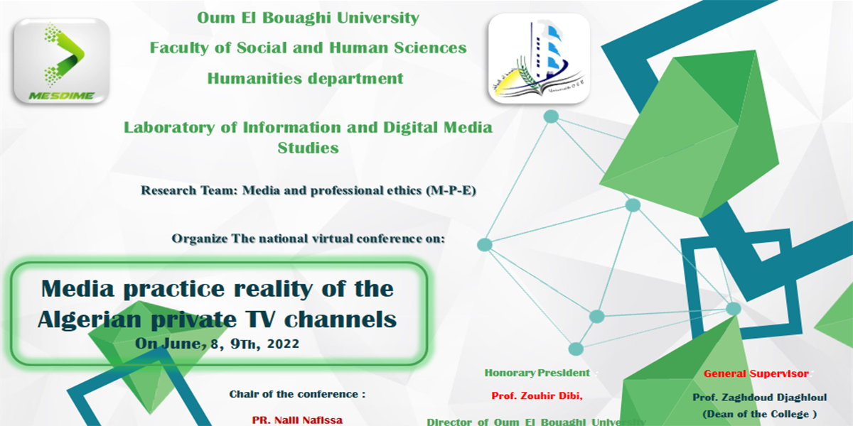 Media practice reality of the Algerian private TV channels University