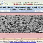 Journal of New Technology and Materials (JNTM)