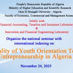 The Reality Of Youth Orientation Towards Entrepreneurship in Algeria